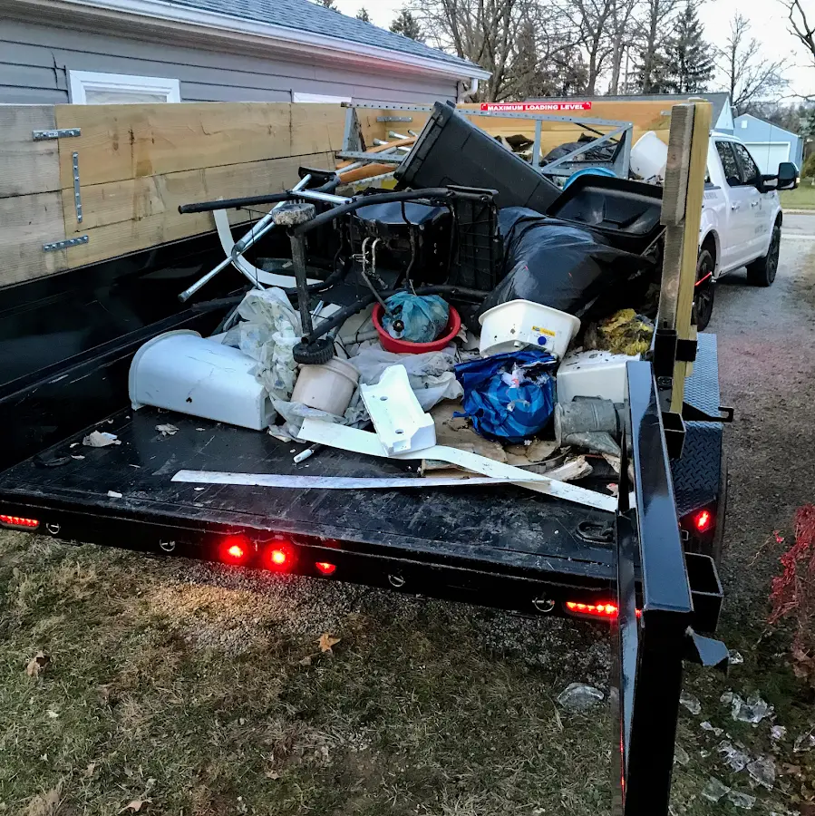 Roll-off dumpster delivered to a residential driveway in Clairton